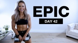 Caroline Girvan - Day 42 of EPIC _ Dumbbell CAPPED Shoulders Core Strengthening Workout