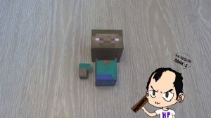 Как сделать Стива из Майнкрафт из бумаги? - схема #1