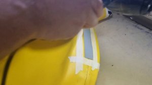 SUP доска, ремонт потянутого шва.