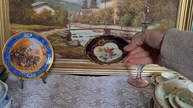 Барахолка  Винтажный фарфор  Последняя распаковка Германия Старинная немецкая  посуда