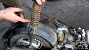 Двойная пружина амортизатора скутера и мотоцикла  (32).