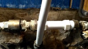 Ремонтная вставка вместо счетчика воды