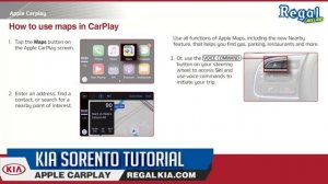 Kia Sorento Tutorial - How to Use Apple CarPlay