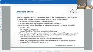 Emerging Tech: Risks and Benefits of Using ChatGPT to Perform Health Care Administrative Tasks.