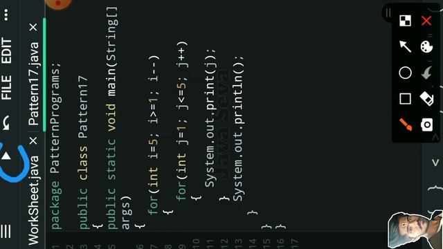 NUMBER Pattern-17 In JAVA | Pattern Programs In Java | Java Pattern Programs | Learn Java In Mobile смотреть онлайн
