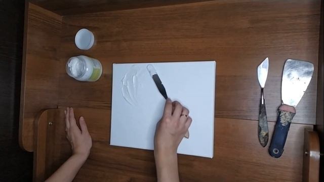Интерьерная картина Сияние / Как нарисовать объемные ЦВЕТЫ текстурной пастой / ЧАСТЬ 1
