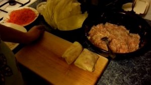 Рецепт приготовления  в мультиварке голубцов с мясом и рисом в капусте