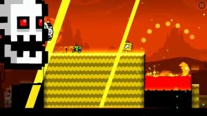 Прошёл press start в игре geometry dash SubZero!