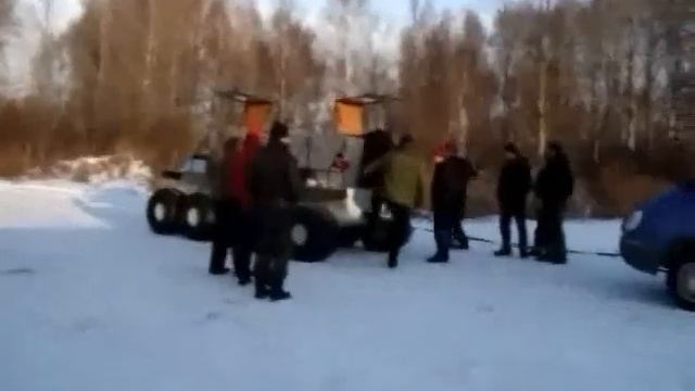 Кадры из испытаний вездеходов Странник на заводе.