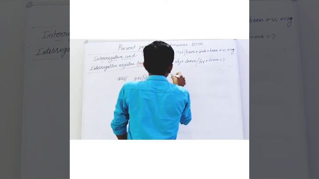 present perfect continuous tense ka interrogative and interrogative negative sentence смотреть онлайн