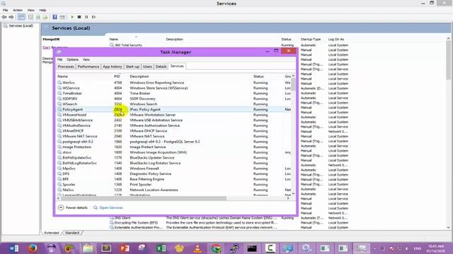 Cannot start MongoDB in Service Windows | service specific error 100