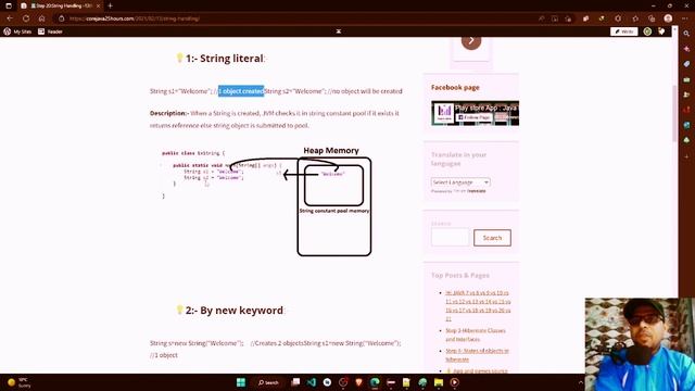 Step20-String/StringBuilder/StringBuffer : Complete, Codes, best practices, Interview Q/A, 0 to Her