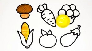 Как рисовать Овощи | How to draw Vegetables