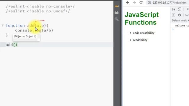 #16 Functions in JavaScript| Function Declaration & Call | Function parameter | Use of Functions