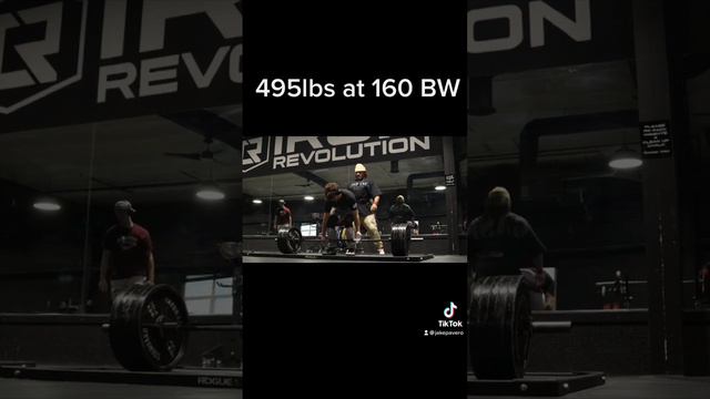 18 year old deadlifts 495 pounds at 160 pounds body weight!