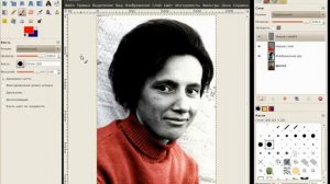 GIMP ГИМП Урок 40 Раскрашиваем чёрно белую фотографию