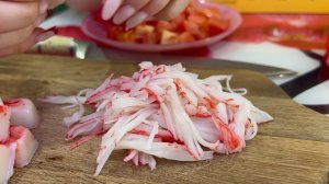 Паста с крабовыми палочками