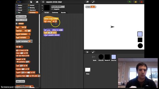 Click on a Button to Change a Variable смотреть онлайн