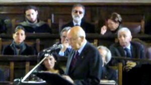 15 novembre 2009 Commemorazione di Valenzi da parte del Presidente Giorgio Napolitano