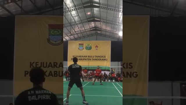 Final kejurkab PBSI 24/26 Okt'2022 Tanggerang- Hamzah/Bimo vs "Taufik/Revandra Juara 1🏆"