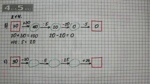 Упражнение 214 Вариант В. Г.  Математика 5 класс Виленкин Н.Я.