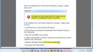 Fix Program can’t start because d3drm.dll is missing - Legacy Game error in Windows 11/10