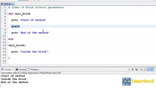 #25 Ruby Tutorial - Block codes in RUBY