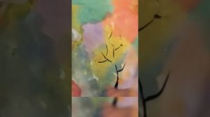 акварель рисования творчество живопись дерево ?