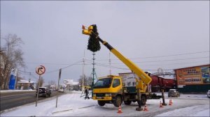 монтаж елки 12м