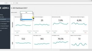 SEO Metrics Dashboard Template