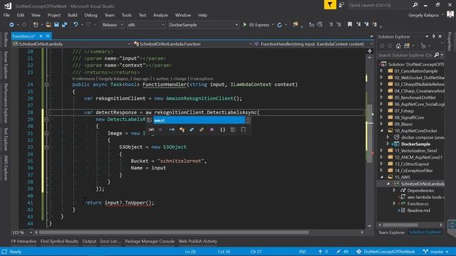 AWS for .NET Developers - AWS Lambda, S3, Rekognition - .NET Concept of the Week - Episode 15
