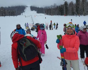 Шерегеш, сектор В, обзор трассы с подЪемника Восток