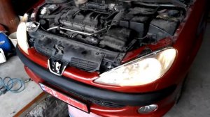 "ГТ" Как поменять масло и фильтра ДВС на Пежо 206 СС. 1.6i 16v.