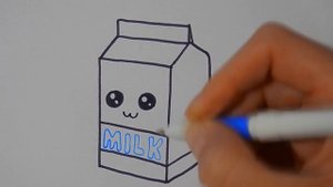 Как нарисовать МИЛОЕ МОЛОКО/402/How to draw a CUTE MILK