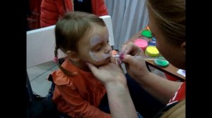 Рисуем на лице. Аквагрим. Макияж. Киса или мышка