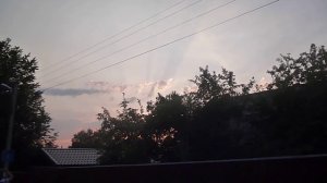 Красивый закат в Деденево Пруд 18 07 2016