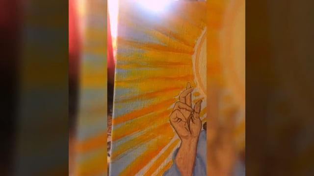 Иисус Христос суперзвезда. Рисование маслом на холсте. смотреть онлайн