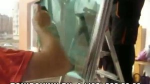 Тонировка окон на балконе зеркальной плёнкой