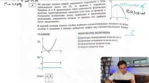 На рисунке показан график зависимости координаты х тела, движущегося вдоль оси Ох, от времени t - №