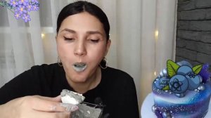 Черничный десерт с кремом     Blueberry dessert with cream @ vlog Marta Riva