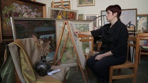 «Уроки рисования». Белая гуашь и уголь (13.11.2015)
