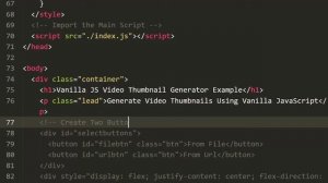 HTML5 Video Thumbnail Generator With Vanilla JavaScript