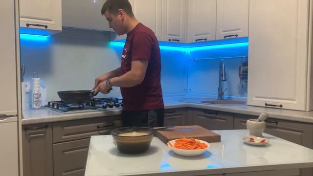 Плов с говядиной на сковороде. Вкусно, по домашнему
