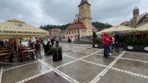 Brasov City streets and main shopping square.  WOW!!! - Brasov Romania - ECTV