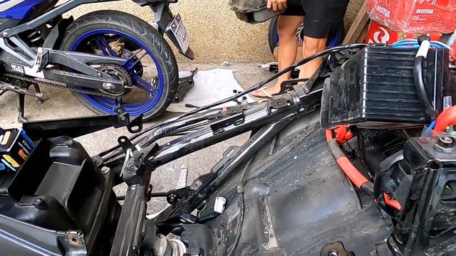 YAMAHA SNIPER 155 Integrated tail light Zhipat installation. #YamahaRevsYourHeart смотреть онлайн