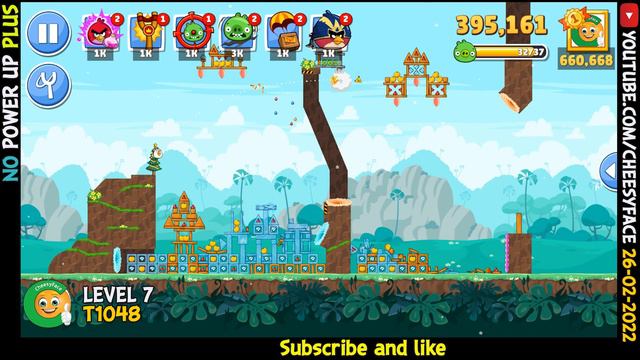 CheesyFace Level 7 NO Power UP PLUS Angry Birds Friends Tournament 1048 Walkthrough 26 02 22 смотреть онлайн