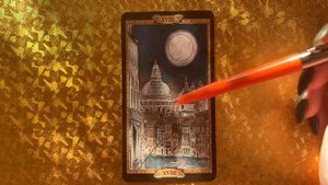 18 Старший аркан ЛУНА таро Казанова