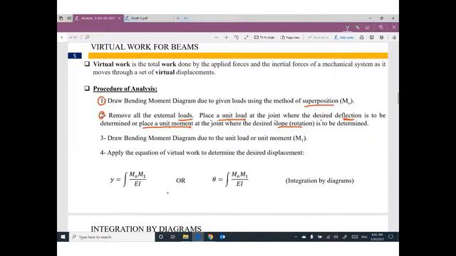 Virtual Work Method for Deflections Part 1/3 смотреть онлайн