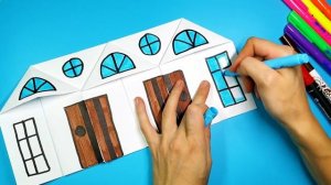 ?Как сделать БОЛЬШОЙ ДОМИК ДЛЯ КУКОЛ своими руками из бумаги а4