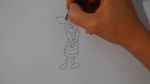 Как нарисовать ПОРОСЕНКА ПЯТАЧКА из мф ВИННИ ПУХ/868/How to draw a PIGLET from m / f WINNIE the POO